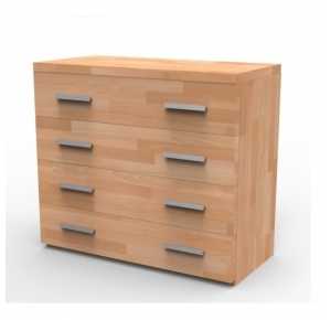 Masívna komoda N4Z, BUK morenie tabak Obrázok pre Masívna komoda N4Z, BUK morenie tabak