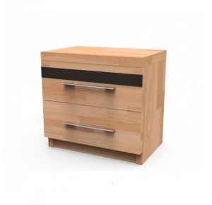 Obrázok pre Vysoký masívny nočný stolík MONA, BUK morenie wenge