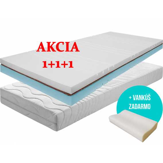Obrázok pre Matrac SONIC COCO 1 + 1 + darček 2x vankúš + darček 1x chránič matraca