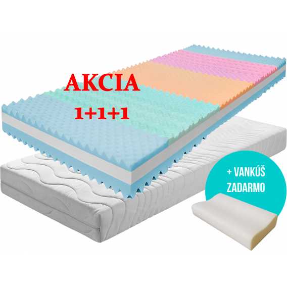 Matrac ONYX VISCO 1 + 1 + darček 2x vankúš + darček 1x chránič matraca Obrázok pre Matrac ONYX VISCO 1 + 1 + darček 2x vankúš + darček 1x chránič matraca