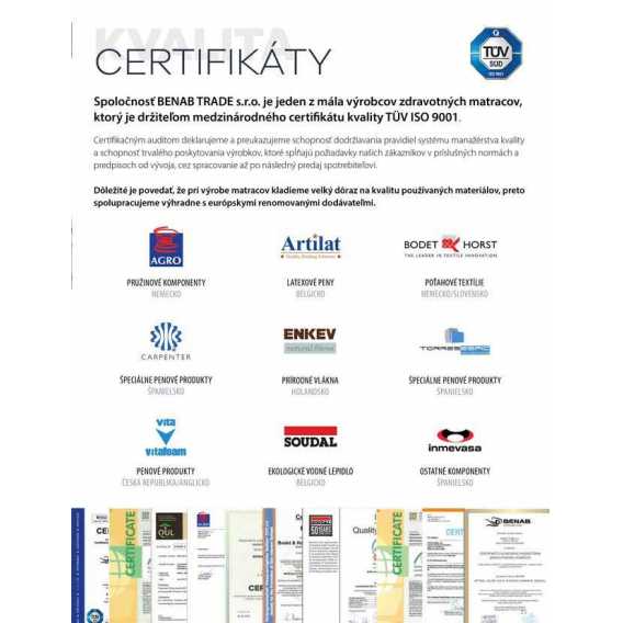 Obrázok pre Matrac MAXIM BIO LONGLIFE 1+1 + darček 1x chránič matraca